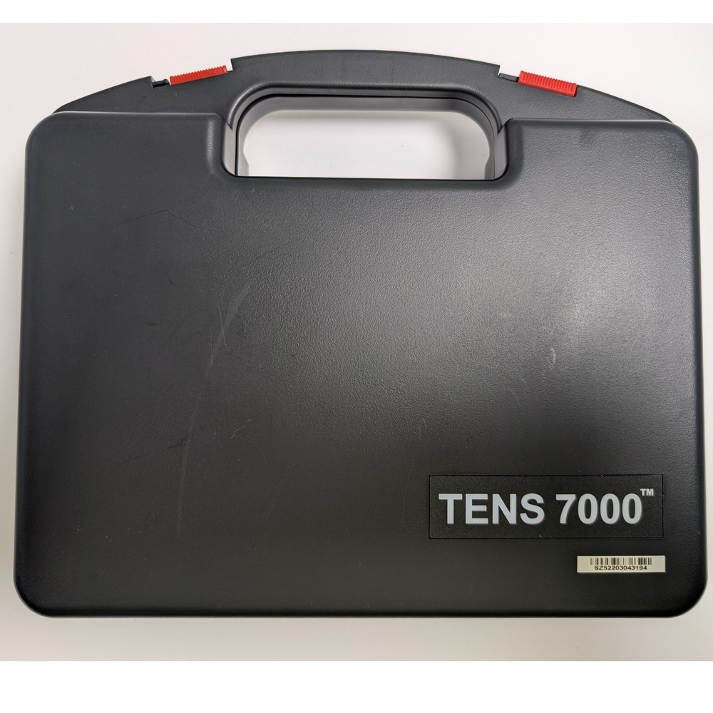 TENS 7000 Digital TENS Unit Muscle Stimulator with Case and Electrodes